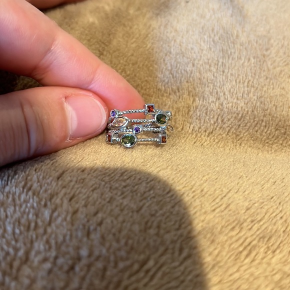 Ring with crystals zircone size 6 s925 silver - Picture 4 of 6